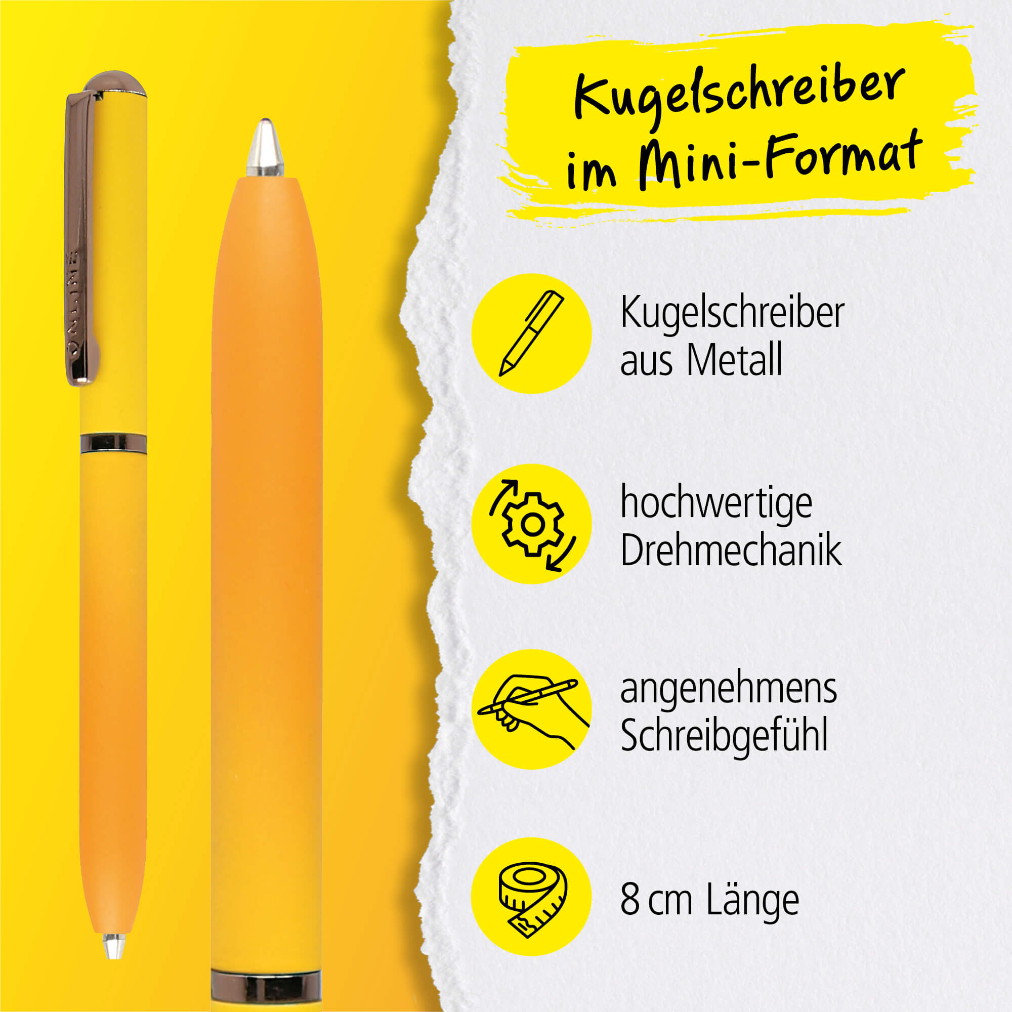 Kugelschreiber Mini Portemonnaie Mango