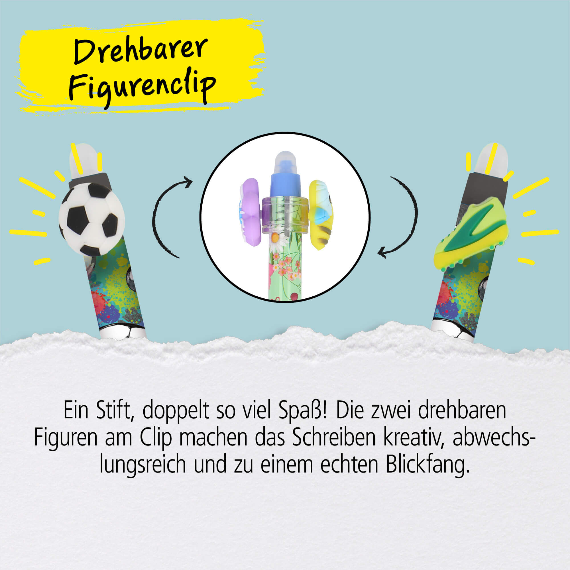 Radierbarer Gelschreiber magiXX Spin Soccer