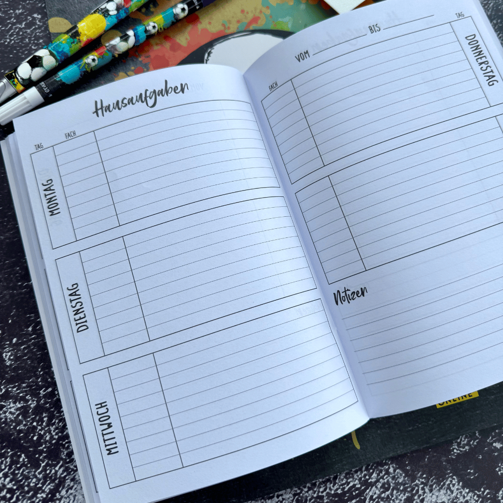 Hausaufgabenheft DIN A5 Soccer