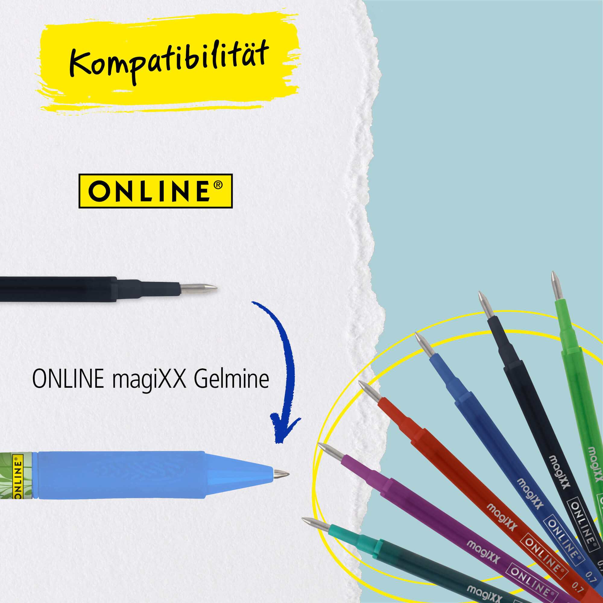 Radierbarer Gelschreiber magiXX Spin Flower