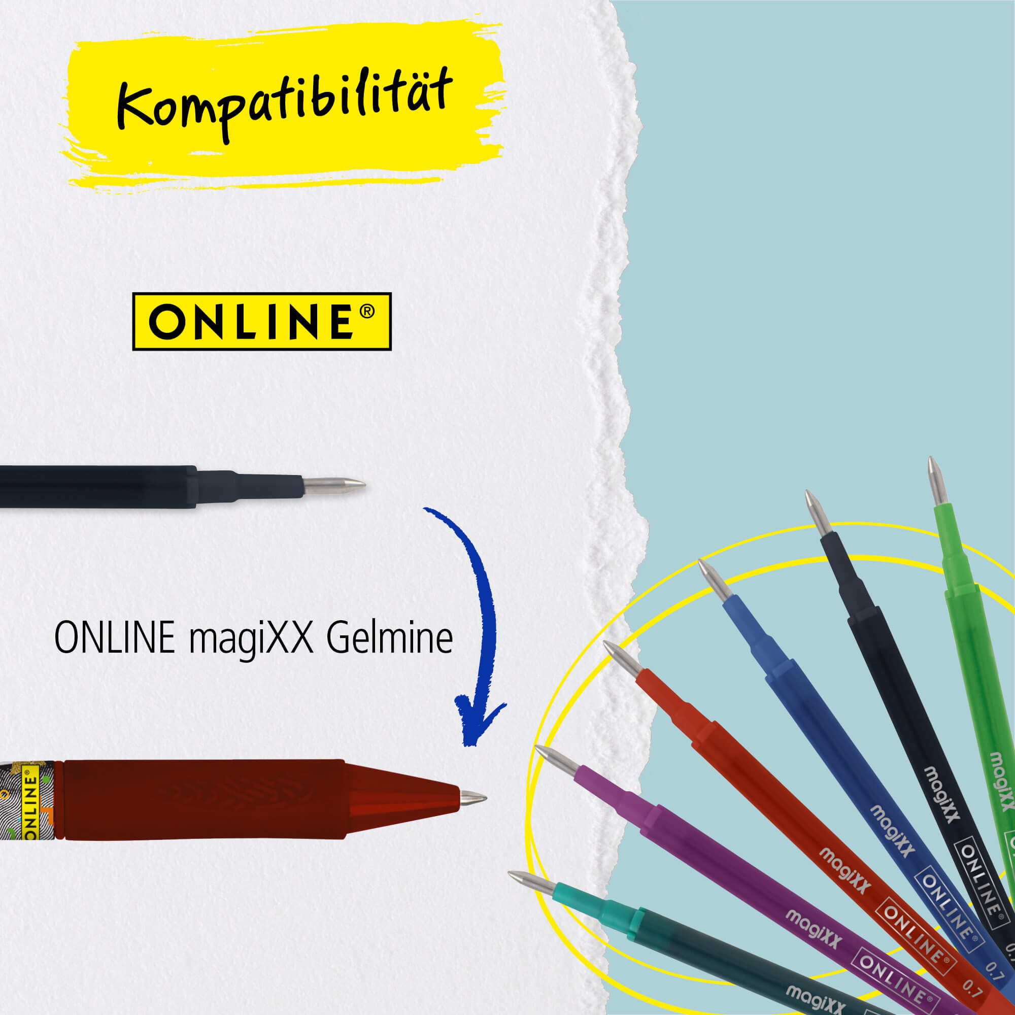 Radierbarer Gelschreiber magiXX Spin Music