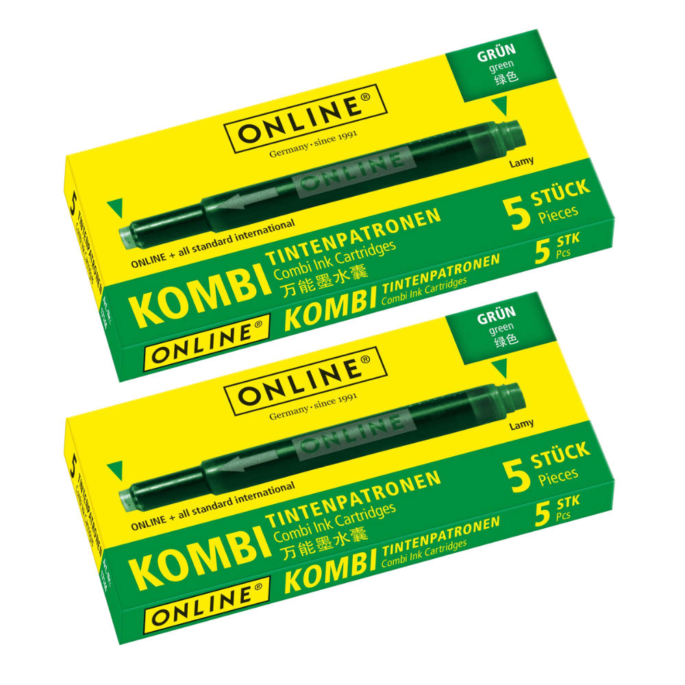 10x Kombi-Tintenpatrone grün