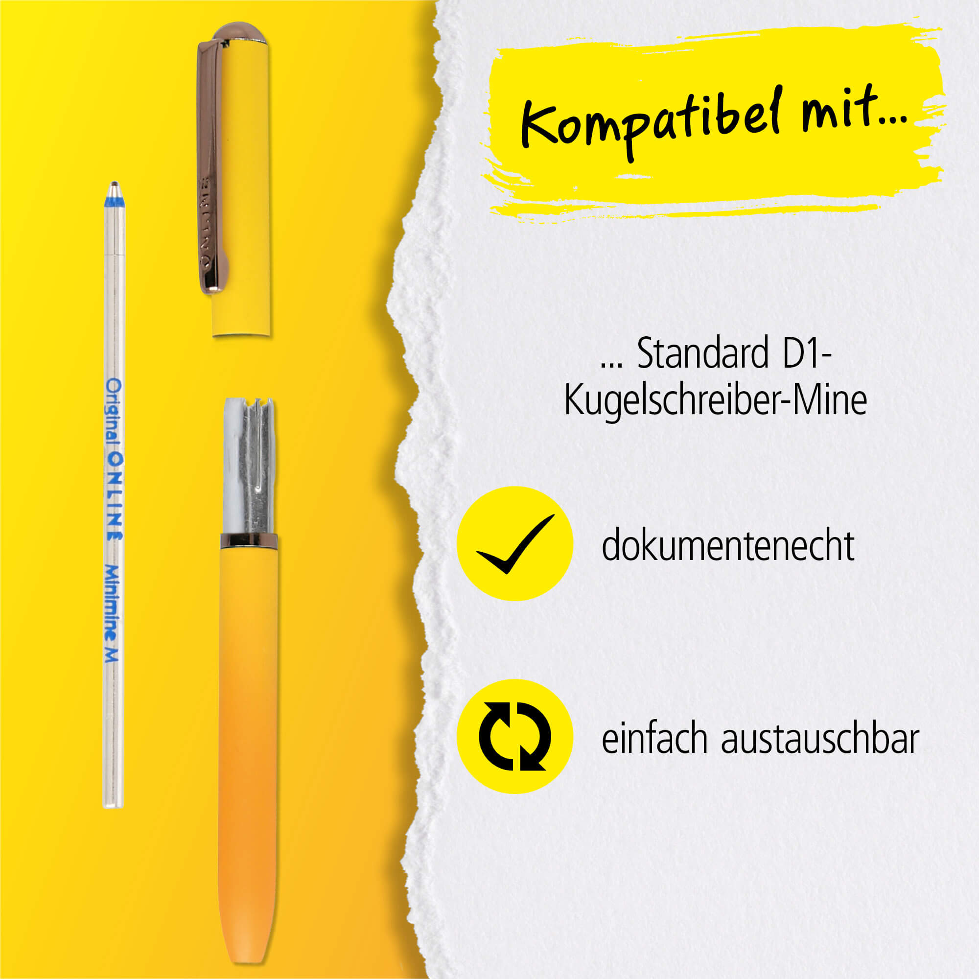 Kugelschreiber Mini Portemonnaie Mango