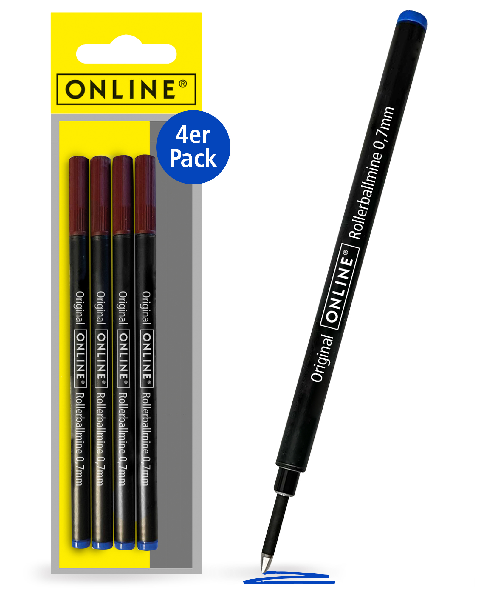 Rollerball-Minen Vorteilspack Blau