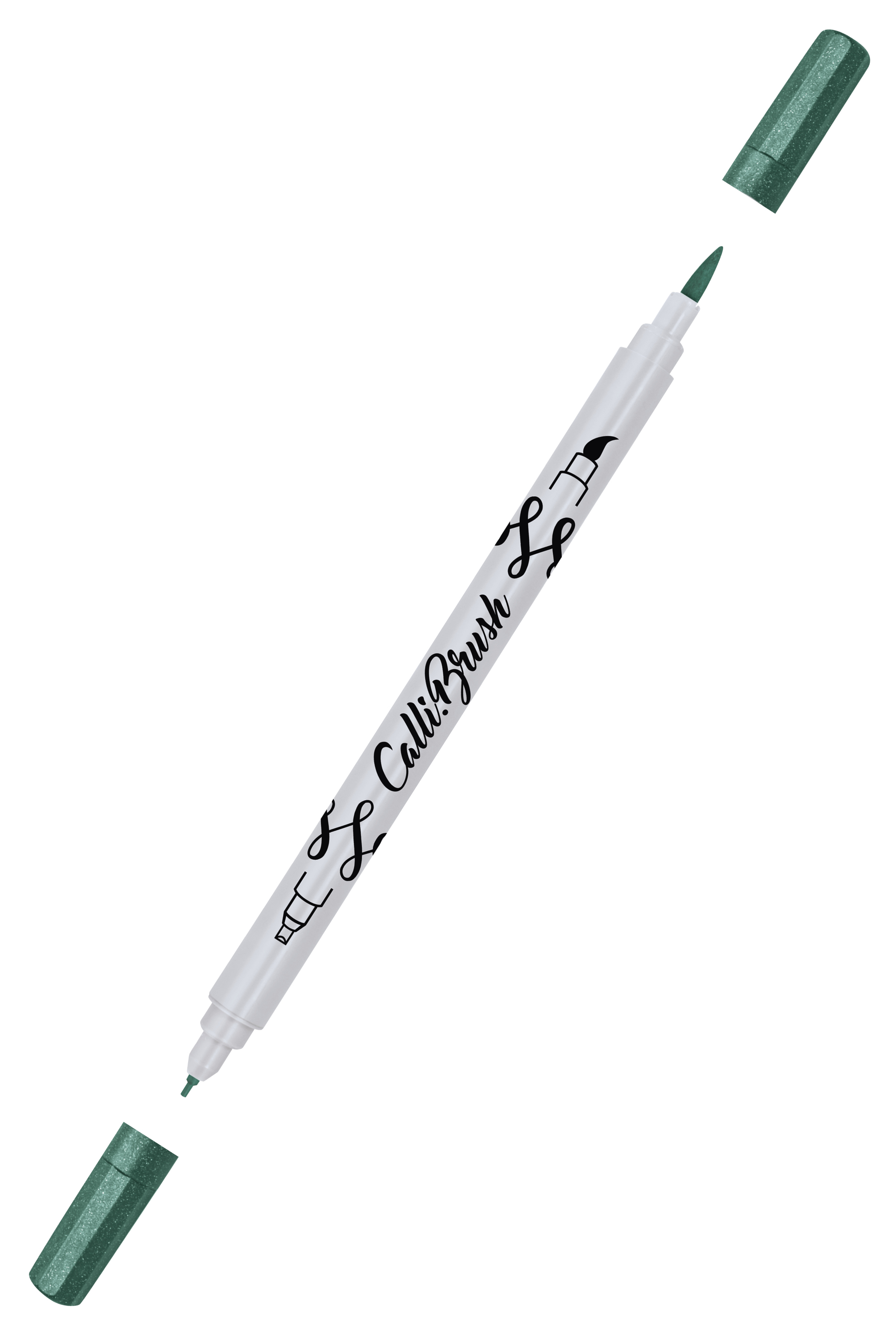 Calli.Brush Pen Metallic Green